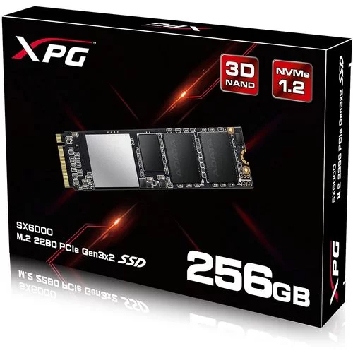 דיסק SSD Adata XPG SX6000 ASX6000NP-256GT-C M.2 2280 256GB PCIe Gen4x4 דיסק SSD Adata XPG SX6000 ASX6000NP-256GT-C M.2 2280 256GB PCIe Gen4x4