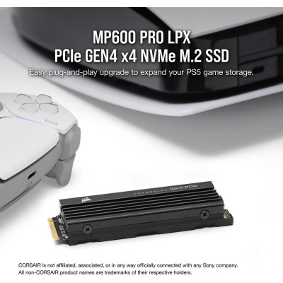 SSD Диск Corsair MP600 PRO LPX 8TB PCIe Gen4 x4 NVMe M.2 - PS5 Compatible SSD Диск Corsair MP600 PRO LPX 8TB PCIe Gen4 x4 NVMe M.2 - PS5 Compatible