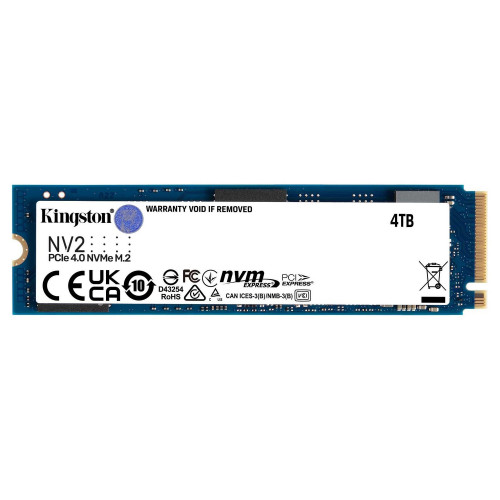SSD Disk Kingston NV2 PCIe 4.0 NVMe SNV2S/4000G M.2 2280 4TB PCIe Gen4x4