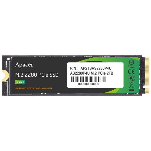 SSD Disk Apacer 2TB M.2 PCIe Gen3 x4 AP2TBAS2280P4U M.2 2280