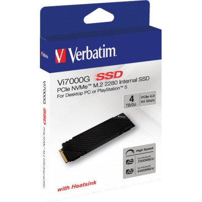 SSD Disk Verbatim Vi7000G M.2 2280 4TB PCIe Gen4x4
