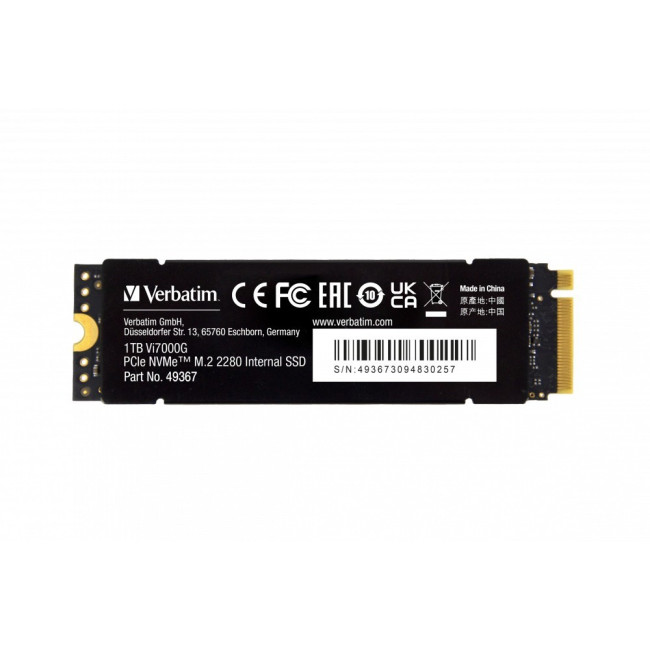 SSD Диск Verbatim Vi7000G 49367 1TB PCIe Gen4x4