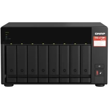 שרת אחסון QNAP TS-873A-8G /8-Bay+2×M.2 NVMe/Ryzen V1500B/8GB/2×2.5GbE networked storage (NAS) TS-873A-8G