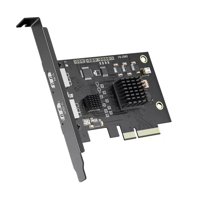 Card ACASIS HDMI 4K/60Hz Input PCIe x4 Video Capture AC-VS2583 Color:black Card ACASIS HDMI 4K/60Hz Input PCIe x4 Video Capture AC-VS2583 Color:black