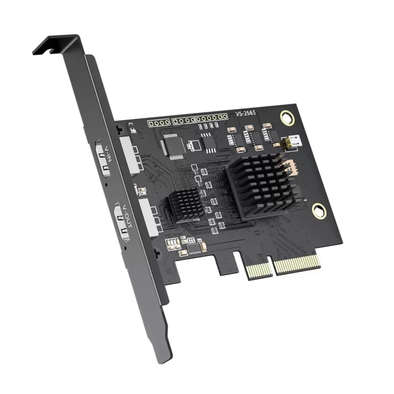 Card ACASIS HDMI 4K/60Hz Input PCIe x4 Video Capture AC-VS2583 Color:black Card ACASIS HDMI 4K/60Hz Input PCIe x4 Video Capture AC-VS2583 Color:black