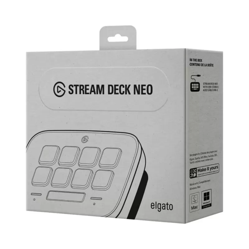 Блок управления Elgato Stream Deck Neo white 10GBJ9901