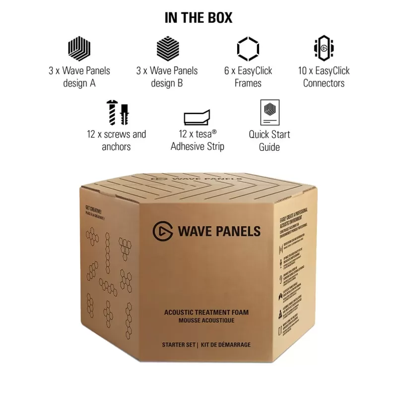 Elgato Wave Panels Starter Set blue 10AAL9901 Elgato Wave Panels Starter Set blue 10AAL9901