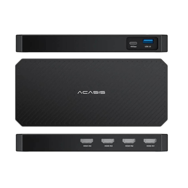 Card ACASIS Thunderbolt 3 4K/30Hz 4x HDMI Video Capture AC-TV004 Color:black