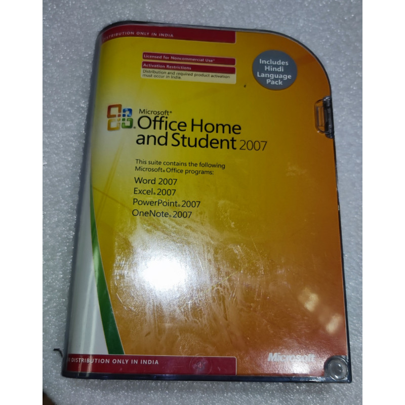 Original license in packaging Microsoft Home and Student 2007 1PC Condition:Open..