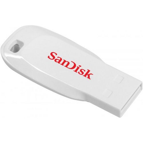 Память USB Flash Sandisk Cruzer Blade белый 16GB
