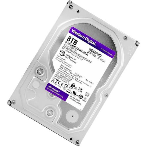 דיסק קשיח פנימי Western Digital Purple Surveillance WD84PURZ 3.5" 8TB