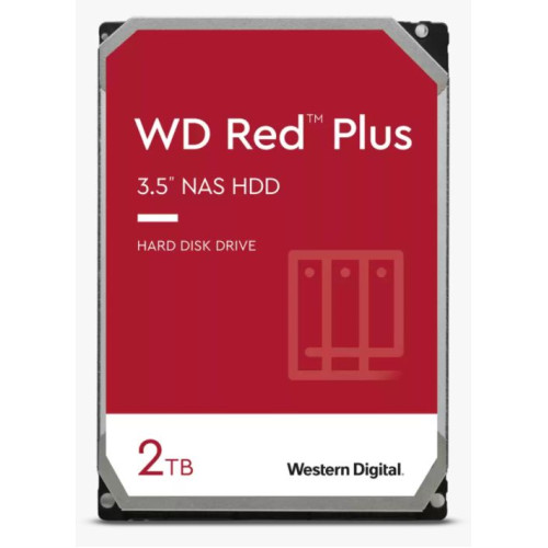 דיסק קשיח פנימי Western Digital Red Plus WD20EFZX 3.5" 2TB SATA 3