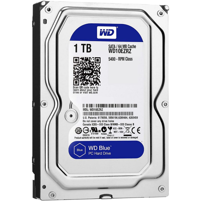 Internal Hard Drive Western Digital Caviar Blue WD10EZRZ 3.5" 1TB SATA 3