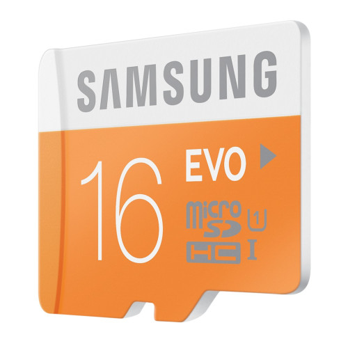 כרטיס זיכרון Samsung 16GB EVO Micro SD HC UHS-I Card MB-MP16DA