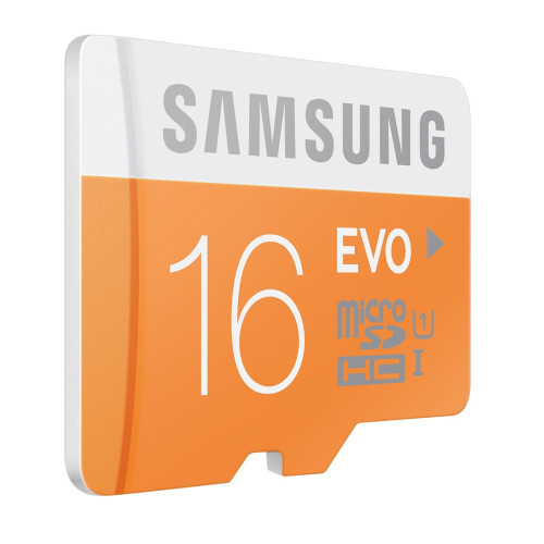 כרטיס זיכרון Samsung 16GB EVO Micro SD HC UHS-I Card MB-MP16DA