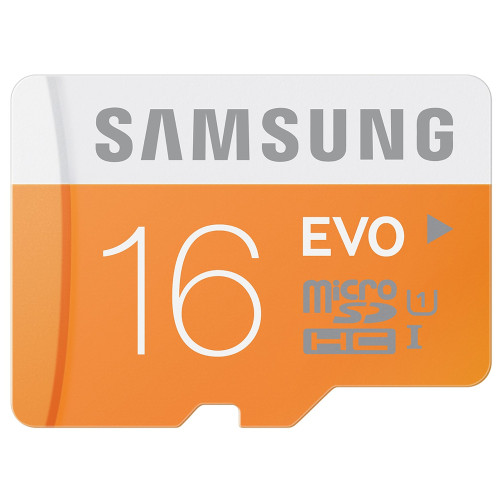 כרטיס זיכרון Samsung 16GB EVO Micro SD HC UHS-I Card MB-MP16DA