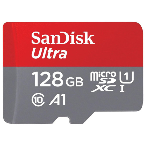 כרטיס זיכרון SanDisk 128GB Ultra microSD XC UHS-I Card SDSQUAB-128G-GN6MN