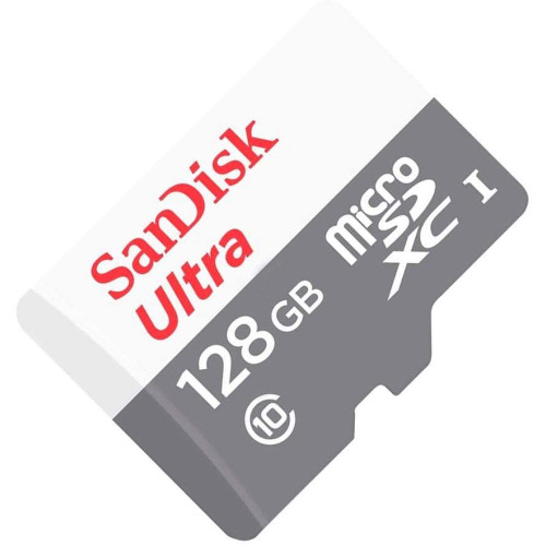 כרטיס זיכרון ללא מתאם Sandisk Ultra microSDHC SDSQUNR-128G-GN6MN Micro SDHC..