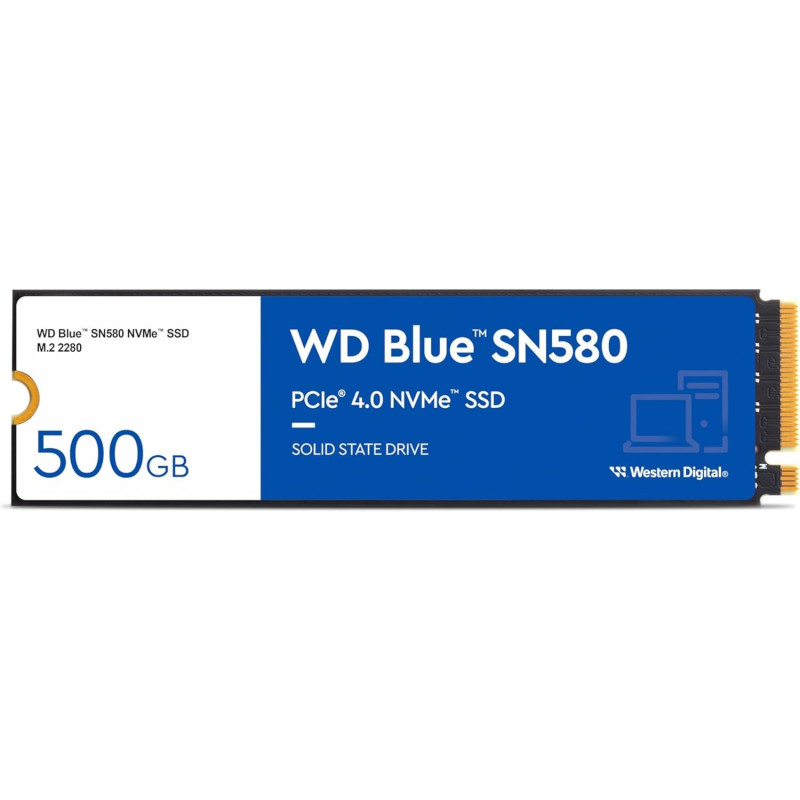 SSD Disk Western Digital Blue SN580 WDS500G3B0E M.2 500GB PCIe Gen4x4