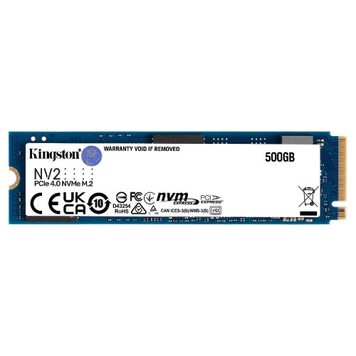 דיסק SSD Kingston SSD 500GB NV2 M.2 NVMe Bulk, בשקית SNV2S/500G