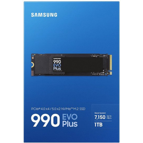 דיסק SSD Samsung 990 EVO Plus PCIe 4.0 NVMe M.2 SSD 1TB MZ-V9S1T0BW M.2