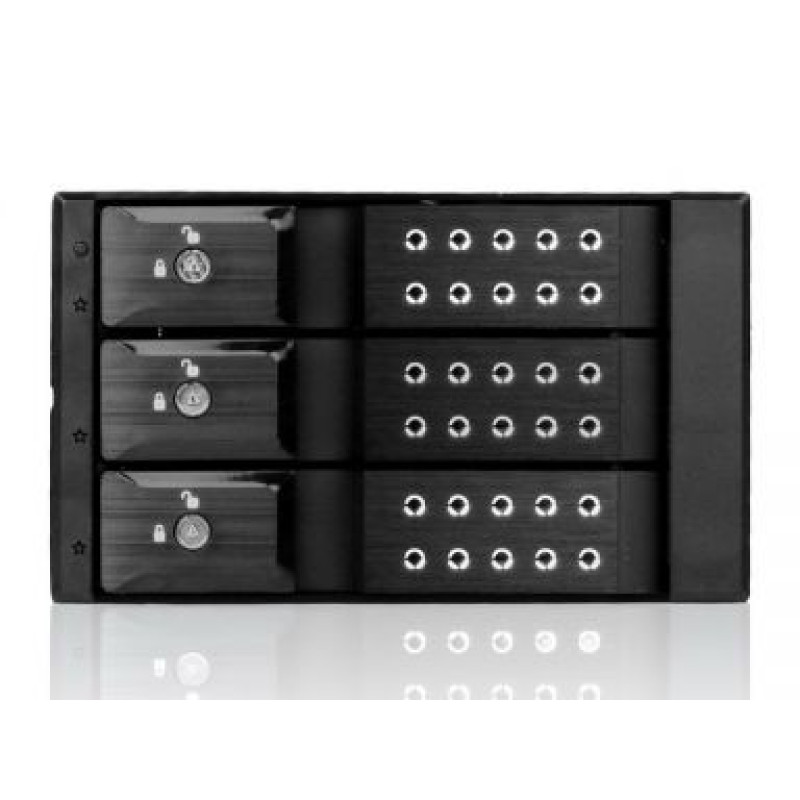 iStarUSA 5.25"x2 to 3.5"x3 SAS/SATA 6.0 Hot Swap Cage black BPN-DE230SS-BL