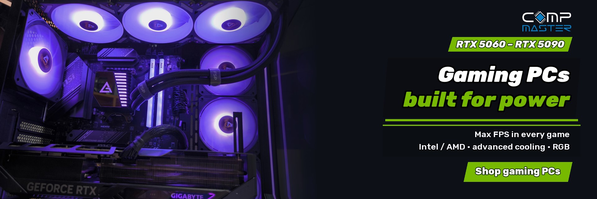 Powerful custom gaming PCs