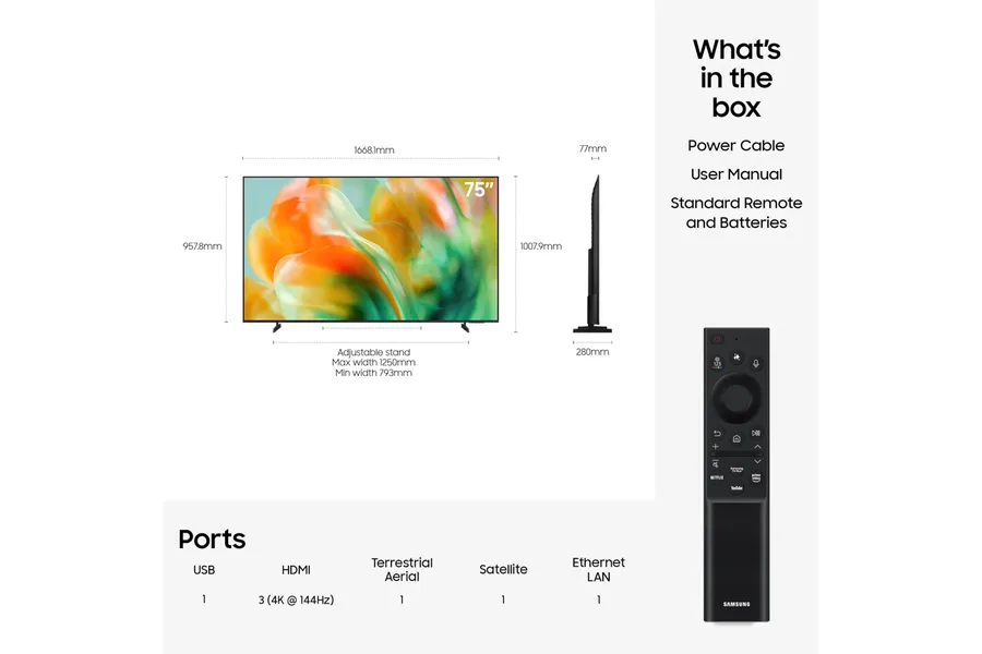 Samsung UE75M80H Mini LED 4K 75