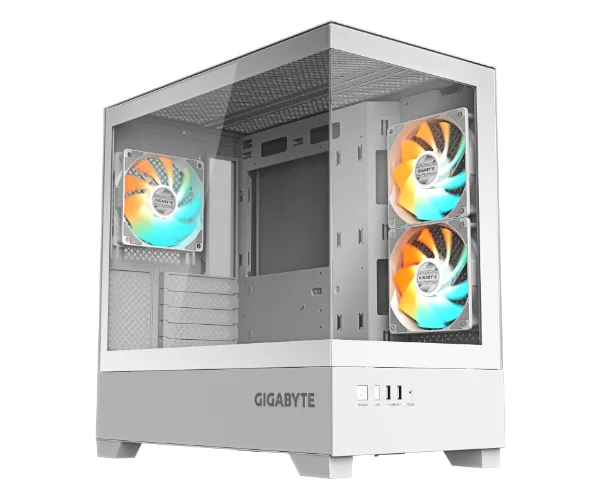 Gigabyte C201 Panoramic Ice Micro-ATX לבן
