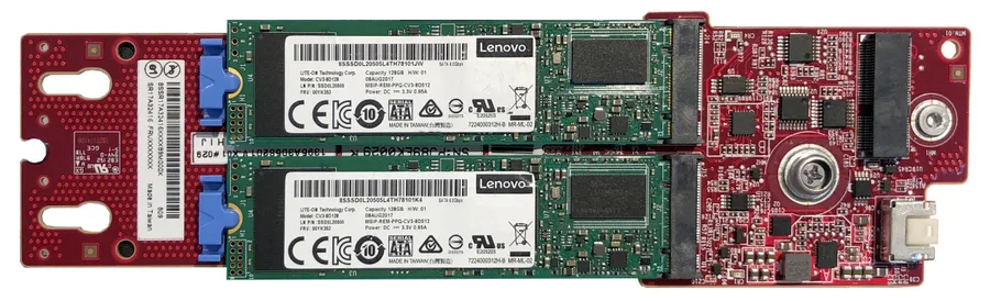 Lenovo ThinkSystem M.2 NVMe 2-Bay RAID Enablement Kit