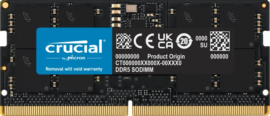 Crucial DDR5 SODIMM 32GB Kit (2x16GB) 5600MHz