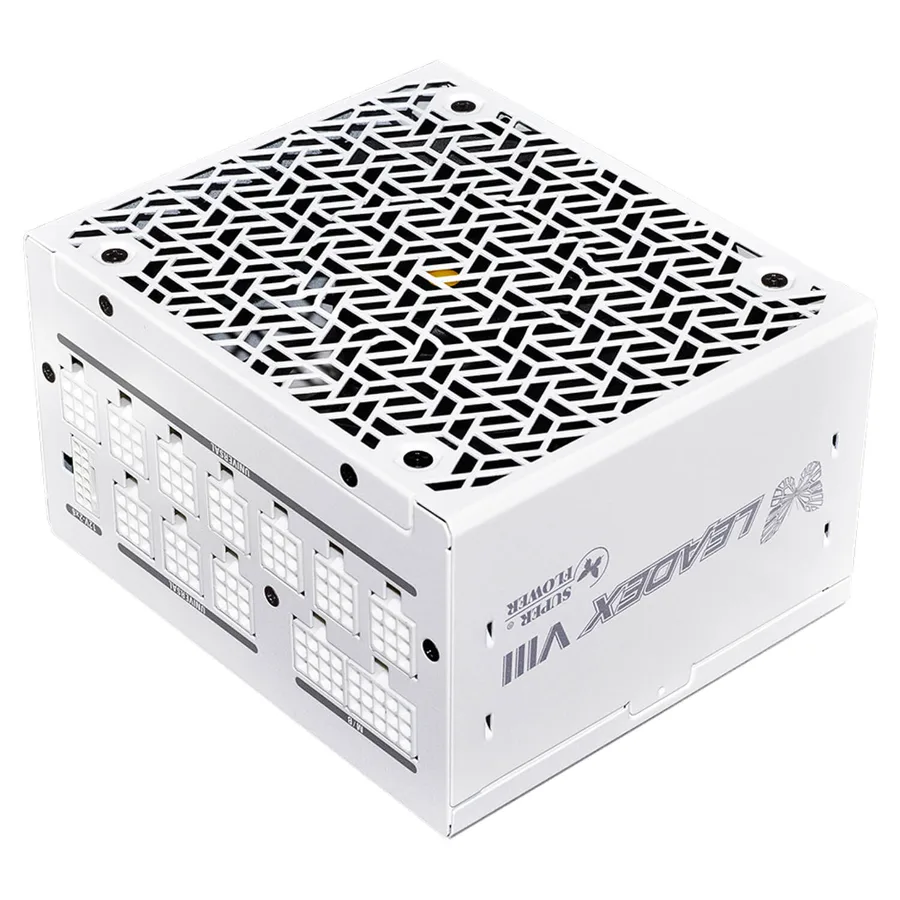Super Flower Leadex VIII PRO 1200W ATX3.1 Platinum לבן