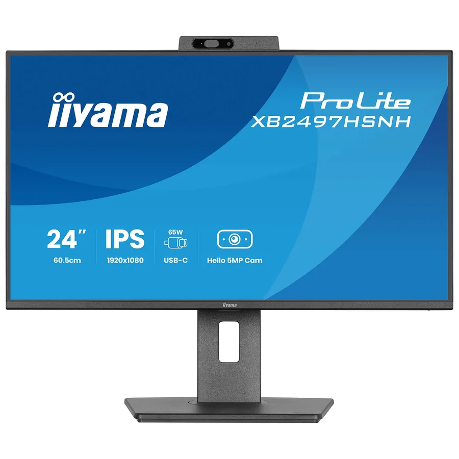 IIYAMA 23.8 FHD 100Hz 1ms Webcam USB-C PD65W IPS Monitor