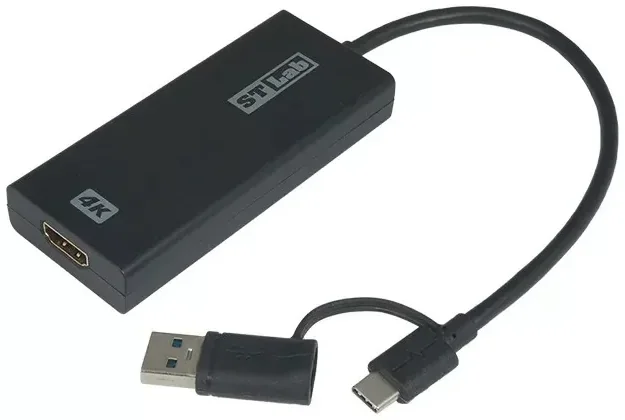 Адаптер для монитора St-Lab U-1391 4K USB-C/A to HDMI Adapter