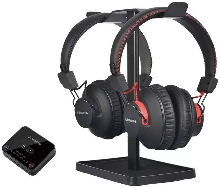 Комплект Avantree HT41899: двое Bluetooth-наушников для ТВ с передатчиком и подставкой