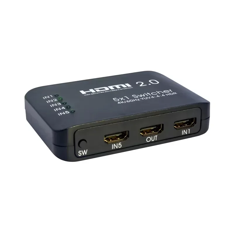 Переключатель HDMI Gold Touch 5 Ports HDMI Switch with RC 4K