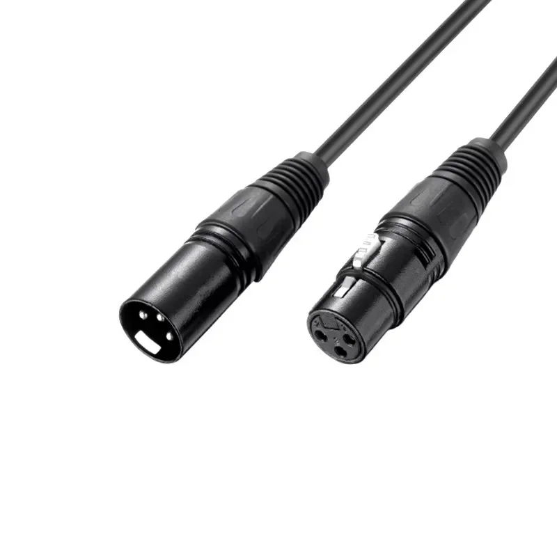 Gold Touch XLR Male to Female Balanced Audio Cable 3m Black Plug