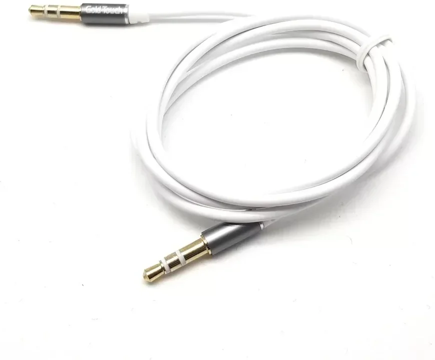Gold Touch Slim 3.5mm to 3.5mm 2m White Audio Cable