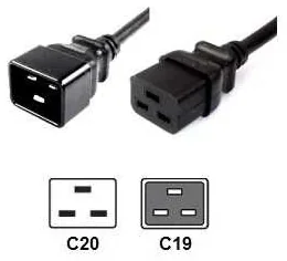 Power Cable C19 to C20 2.5M