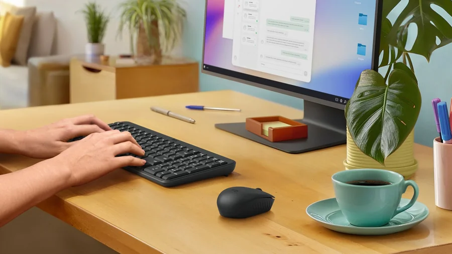 Беспроводной комплект клавиатура и мышь Logitech MK250 Compact Bluetooth Wireless Combo графит