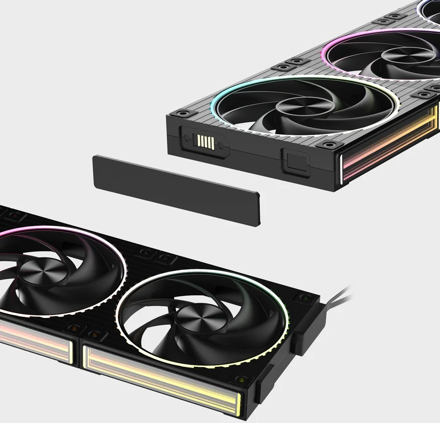 Zalman ZM-DF120 A3 120mm Daisy Chain PWM Case Fan 3-Pack Black