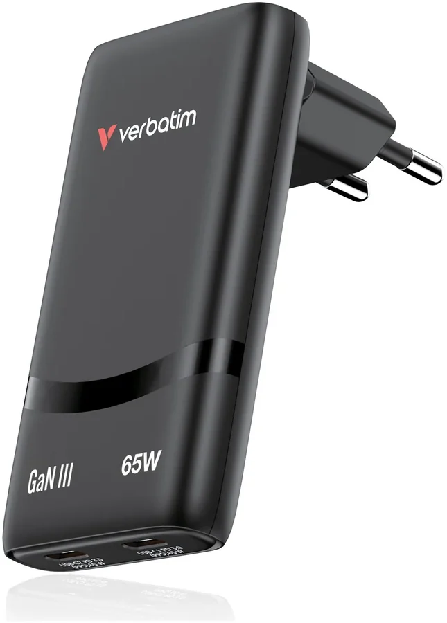 Verbatim Fold 'n' Go GaN Charger 65W