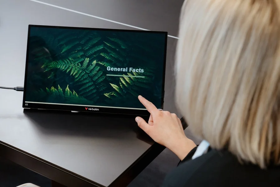 Сенсорный монитор Verbatim Portable Touchscreen 4K Monitor 15.6