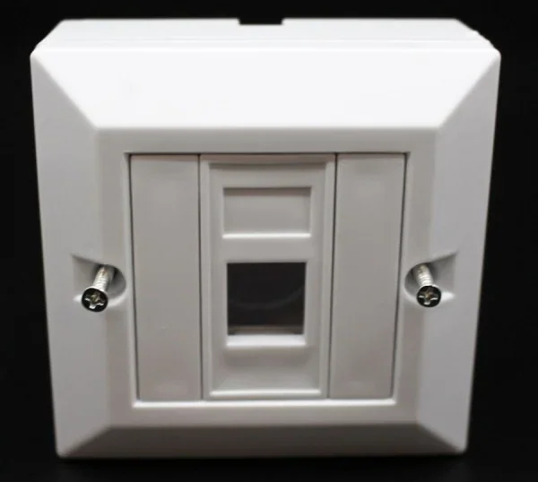 שקע רשת RJ45 CAT5 Wall Socket + Connector