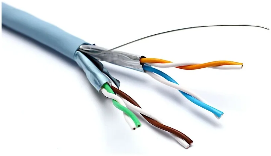 Excel CAT6A U/FTP 23AWG LSOH 500m Network Cable, Ice Blue