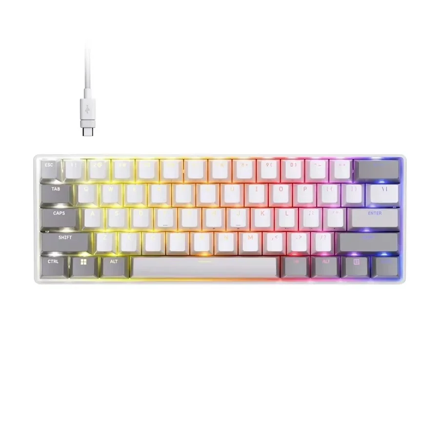 Corsair CLIPPER PRO MINI 60 Hall Effect Gaming Keyboard White