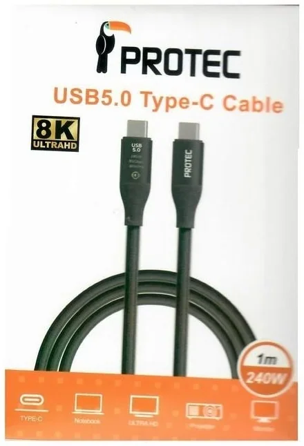 Protec DM298 USB 5.0 1m 240W USB-C Cable