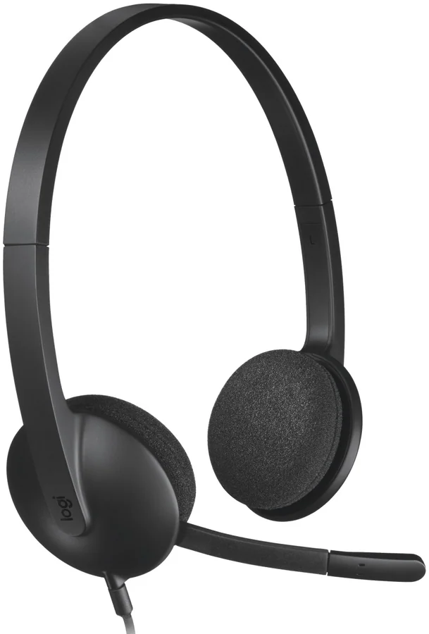 אוזניות חוטיות Logitech H340 USB-A