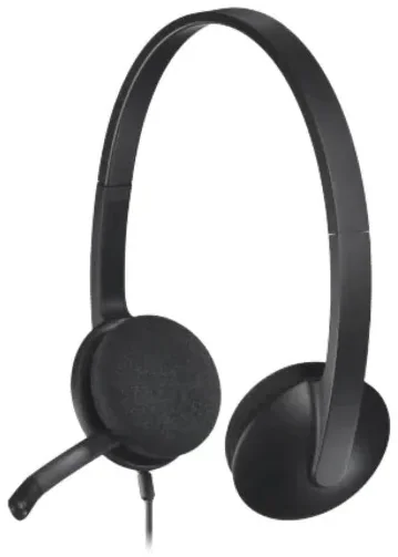 אוזניות חוטיות Logitech H340 USB-A