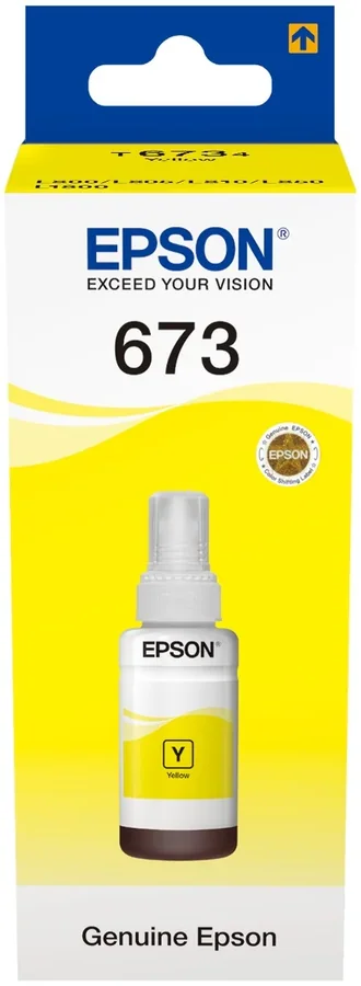 Оригинальный флакон чернил EPSON T6734 Yellow 70ml